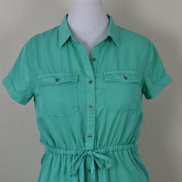 Love Tree Tencel Shirt Dress NEW M - Picture 2 of 10